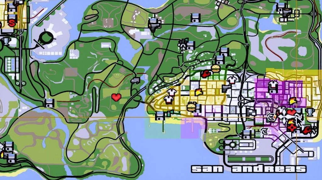 GTA 侠盗猎车 圣安地列斯 藤原豆腐店地图MOD-Mods8游戏网