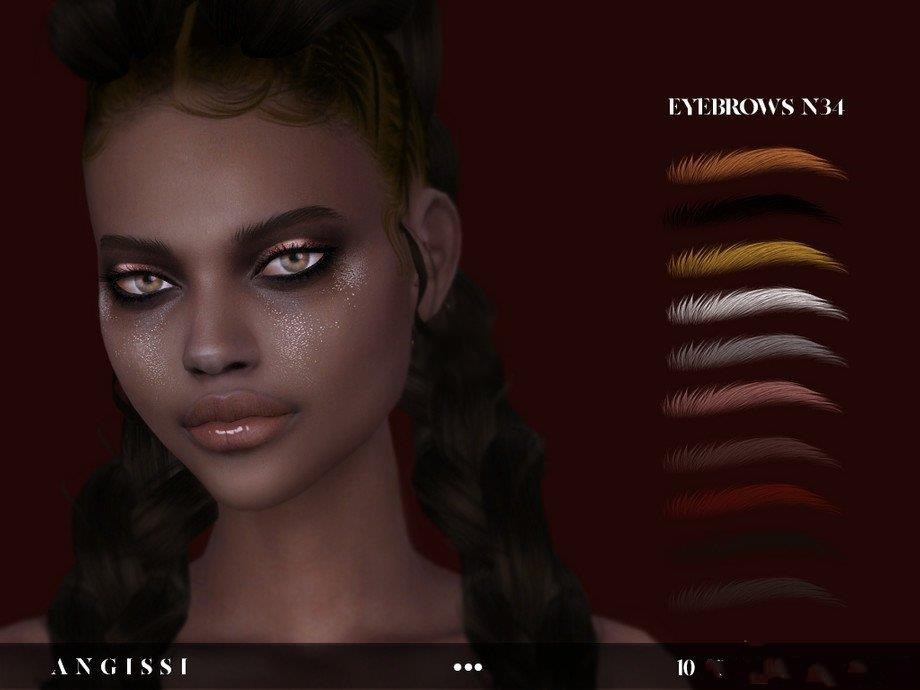 《模拟人生4》女性彩色纤细眉毛MOD-Mods8游戏网