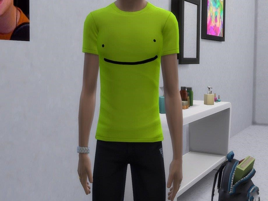 《模拟人生4》男士笑脸t恤MOD-Mods8游戏网