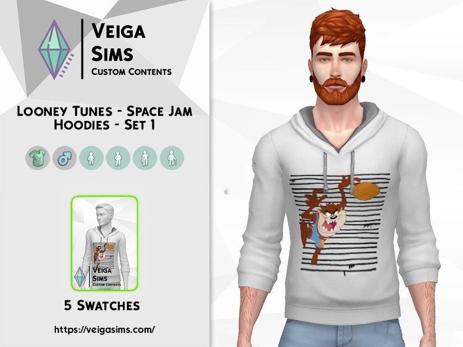 《模拟人生4》男款卡通卫衣MOD-Mods8游戏网