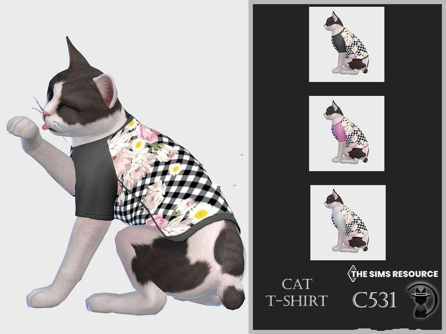 《模拟人生4》猫咪鲜花网格服装MOD-Mods8游戏网