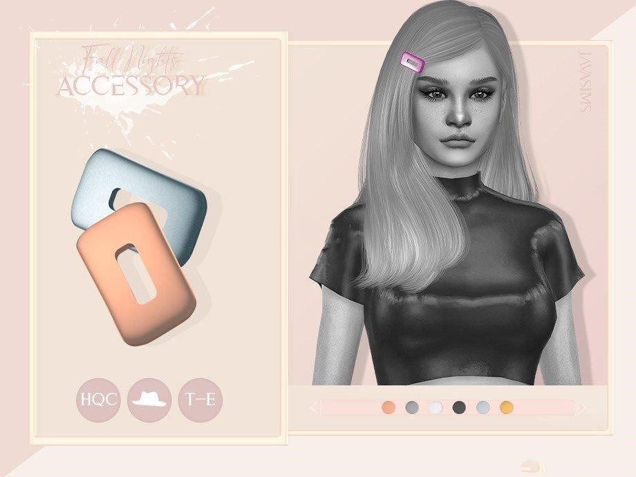 《模拟人生4》女性空心长方形发夹MOD-Mods8游戏网