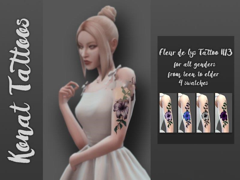 《模拟人生4》美丽手臂印花纹身MOD-Mods8游戏网
