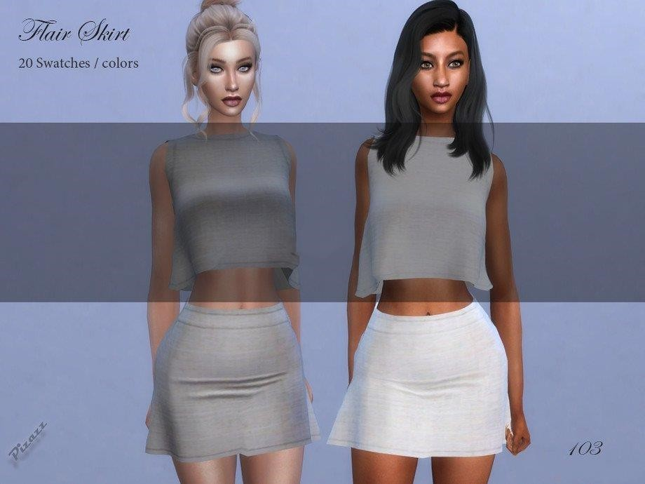 《模拟人生4》女性宽松褶皱短裙MOD-Mods8游戏网