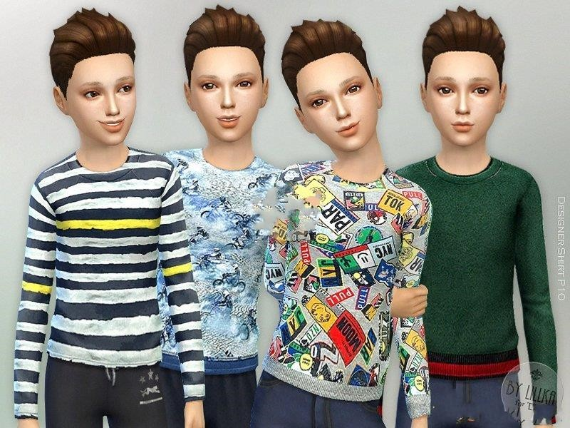 《模拟人生4》小男孩设计师衬衫MOD-Mods8游戏网