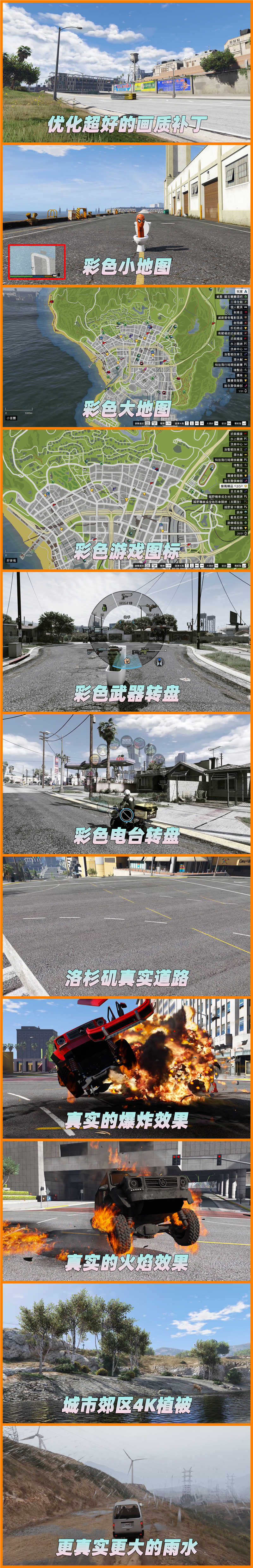 图片[2]-GTA5 v1.36 整合版 真实画质 340位精品人物 413辆现实载具 中国风 中文广告牌 国产汽车 人物皮肤 众多超级英雄 [超人-龙珠-骑龙-闪电侠-绿巨人-钢铁侠] [赠送：修改器 运行库 无限金币 通关存档]【85.2GB】-Mods8游戏网